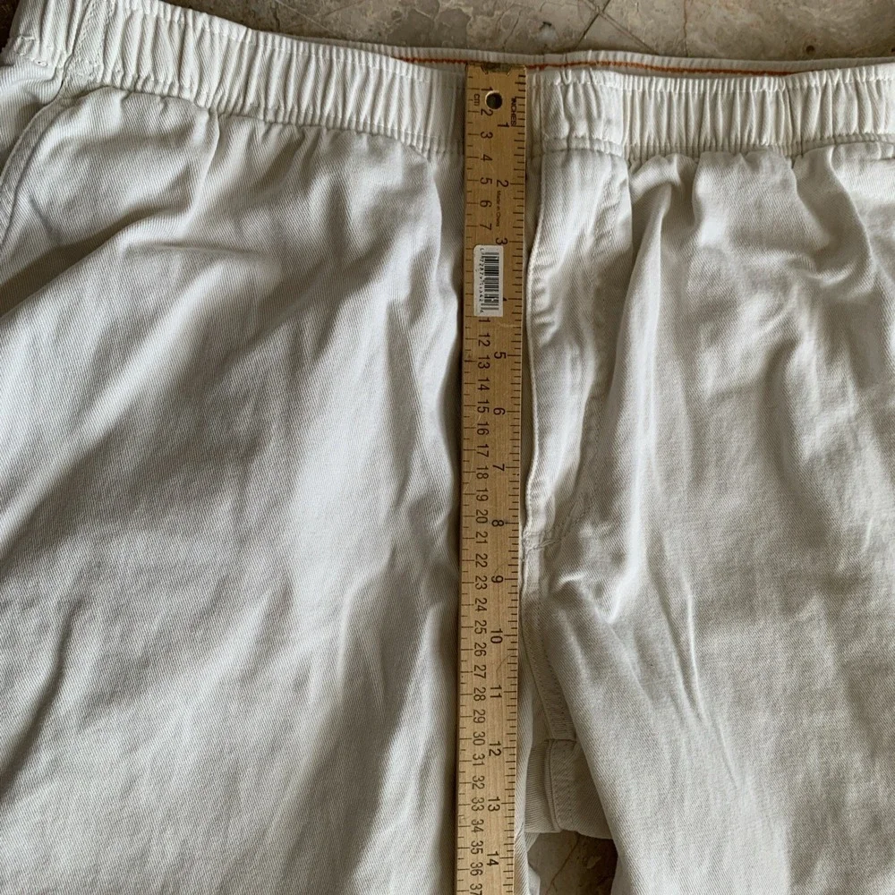 The Territory Ahead Pants Men XL Beige Stretch Cotton Knit Drawstring ALTERED
